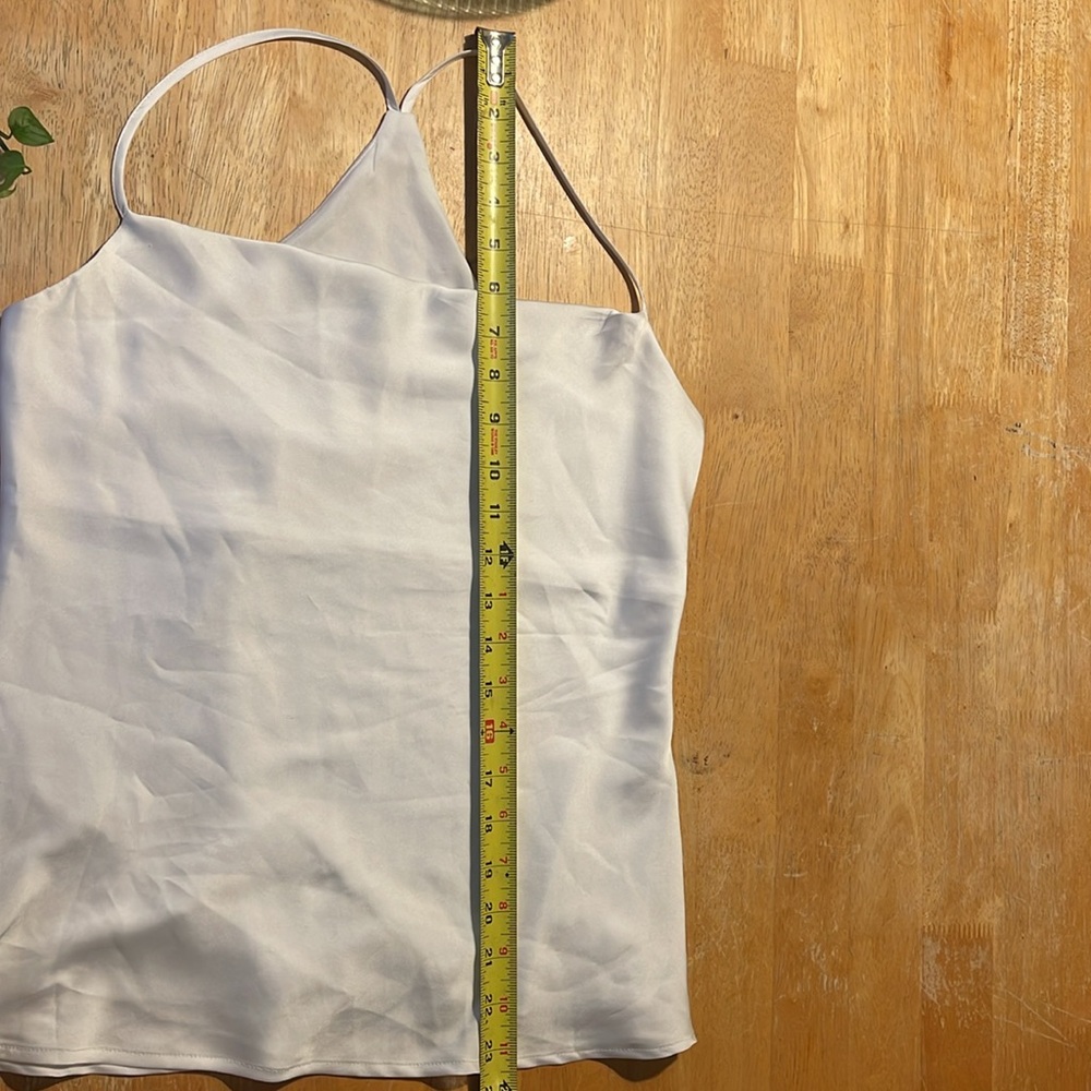 Express Satin Racerback Cowl Neck Cami - Picture 8 of 10